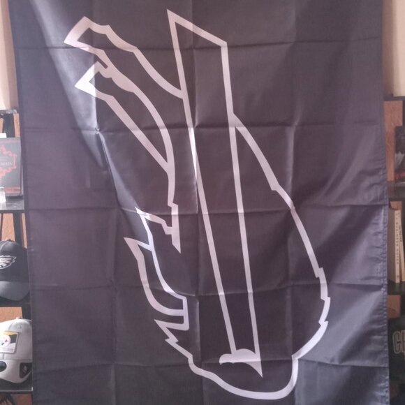 NEW Buffalo Bills Black & White NFL 3X5 Feet Flag Banner Wall Decor or Pole Hang - Picture 3 of 5